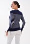 Women's Striped Patterned Knitwear Knitted Sweater 265011 - - 5