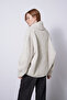 Oversize Shawl Collar Wool Cardigan Ecru - 4