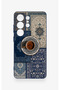 Samsung S26 Ultra Compatible Turkish Coffee and Kilim Patterned Silicone Case - 3
