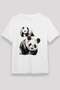 Panda White Unisex T-Shirt T-Shirt