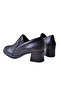 Women's Genuine Leather Winter Waterproof Non-Slip Eva Sole Thick Heeled Classic Shoes - 4