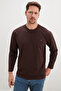 Printed crew neck sweatshirt