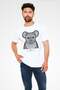 Koala Unisex Printed White T-Shirt - Tshirt - 2