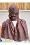 Brown Patterned Jacquard Shawl - 3