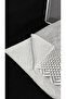Quilted Bark Stitched Fabric 1 Meter – White - 3