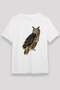 Owl White Unisex T-Shirt T-Shirt