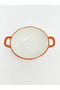 Lcw Home Mixed Pumpkin Pattern Double Handle Ceramic Salad Bowl - 3