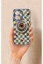 Realme Note 60 Compatible Heart Brown Patterned Silicone Case
