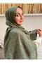 Green Pattern Jacquard Shawl