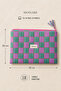 Quilted Laptop & Tablet Bag – 13-14 Inch Compatible Organizer - 3