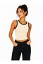 Women's Camisole Crop Athlete Top Crew Neck Stretch Fabric Basic Crop Top - 2