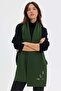 Women's Stoned Embroidered Wool Kaşkol K.Yosun