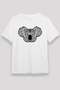 Koala Unisex Printed White T-Shirt - Tshirt