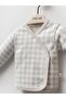 3-Piece Printed Bodysuit Sets with Hats - Gray - 2