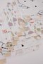 Double-Sided Muslin Mouth Wipes Set of 5 25X25Cm Liquid-Proof Fabric Gift for Baby