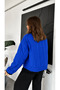High Collar Zippered Pocket Comfortable Cut Special Design Coat - 5