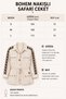 Bohem Embroidered Waist-Tie Cotton Ecru Jacket - 3