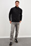 Half-Zip Stand Collar Quilted Sweatshirt - 2