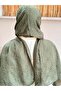 Green Pattern Jacquard Shawl - 3