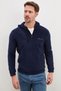 Half Zipper Hooded Fleece Sweatshirt - 7