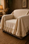 Firfrili Cotton Linen Sofa Cover Bohemia Style, 180X180 Cm, Single Seat Sofa Cover - 3