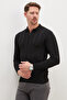 Half-Zip Polo Collar Striped Knit Sweater - 5