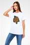 Tiger White Unisex T-Shirt T-Shirt - 3