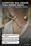Asymmetric Bar Model Zircon Stone Brass Women's Necklace 45 cm Chain Length Bx-313629