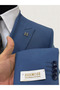 Light Blue Double Breasted Suit - 5