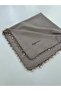 Handmade Pearl and Sand Bead Embroidered Handcrafted Writing Cloth Yemeni 100X100 cm - 2