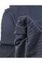 Navy Blue Gray Tiny Square Patterned Jacquard Interlock Fabric Cardigan & Sweater Width: 140cm