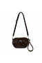 Bitter Brown Drawstring Women's Portfolio Bag, Daily Handbag with Hand Grip Handle and Long Crossbody Strap