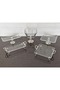 5 Piece Silver Samarkand Footed and Handled Presentation Tray & Dowry Set | Cake-Cookie-Dessert-Serving Plate-Bowl - 4