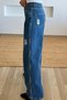 Embroidered Jeans with Beads and Stone Accents on the Sides - 4