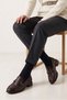Women's Genuine Leather Winter Waterproof Non-Slip Eva Sole Thick Heeled Classic Shoes