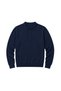 Men's Large Size Melange Navy Blue Buttoned Polo Collar Knitwear Sweater 3Xl-4Xl-5Xl-6Xl - 4