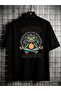 Unisex Namaste Printed Oversize Crew Neck T-Shirt
