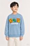 Boy's Printed Crew Neck 2-Piece Sweatshirt - 2