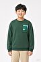Boy's Printed Crew Neck 2-Piece Sweatshirt - 4