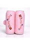 PONEY Baby Pillow, Pink, Embroidered Happy Baby Design, Quilted Soft Cushion with Mesh Pocket, 2 Piece Set