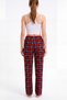 Women's 3-Piece Plaid Patterned Pajama Bottoms - 7