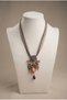 Handmade Special Design Necklace with Leather Cord and Bead Detail