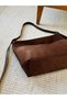 Adjustable Perforated Strap Shoulder and Crossbody Women's Bag with Front Pocket En42 Size28 - 7