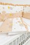 Coffee Ruffle 70X130 Furniture Crib Edge Protector Set - 4 Piece Dream Series - 3