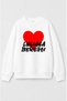I Love Luliana Beregoi Design Printed 3 Thread Children's Sweatshirt (Ages 4-13)