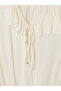 Özmarka New Season Ecru Tie-Neck Ruffle Blouse - 7