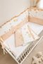 Coffee Ruffle 70X130 Furniture Crib Edge Protector Set - 4 Piece Dream Series - 7