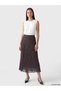 Lcwaikiki Classic Brown Polka Dot Pleated Skirt with Elastic Waist - 8