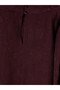 Vizyon New Season Burgundy Stand Collar Patterned Gathered Blouse - 7