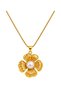 Flower Pendant Necklace for Women – 18K Gold PVD Coated Stainless Steel, Single Chain, Anti-Tarnish
